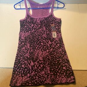 NWT & Vintage NOBO Purple & Black animal print tank